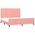 Cadru de pat cu tăblie, roz, 160x200 cm, catifea GartenMobel Dekor