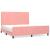 Cadru de pat cu tăblie, roz, 160x200 cm, catifea GartenMobel Dekor