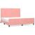 Cadru de pat cu tăblie, roz, 180x200 cm, catifea GartenMobel Dekor