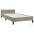 Cadru de pat fără saltea, gri deschis, 90x200 cm, catifea GartenMobel Dekor