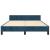 Cadru de pat fără saltea, albastru închis, 140x200 cm, catifea GartenMobel Dekor