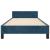 Cadru de pat fără saltea, albastru închis, 90x190 cm, catifea GartenMobel Dekor