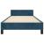 Cadru de pat fără saltea, albastru închis, 90x200 cm, catifea GartenMobel Dekor