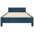 Cadru de pat fără saltea, albastru închis, 100x200 cm, catifea GartenMobel Dekor