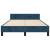 Cadru de pat fără saltea, albastru închis, 120x200 cm, catifea GartenMobel Dekor