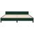 Cadru de pat cu tăblie, verde închis, 180x200 cm, catifea GartenMobel Dekor