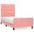 Cadru de pat cu tăblie, roz, 80x200 cm, catifea GartenMobel Dekor