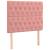 Cadru de pat cu tăblie, roz, 90x200 cm, catifea GartenMobel Dekor