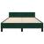 Cadru de pat fără saltea, verde închis, 120x200 cm, catifea GartenMobel Dekor