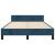 Cadru de pat fără saltea, albastru închis, 120x200 cm, catifea GartenMobel Dekor