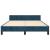 Cadru de pat fără saltea, albastru închis, 140x200 cm, catifea GartenMobel Dekor