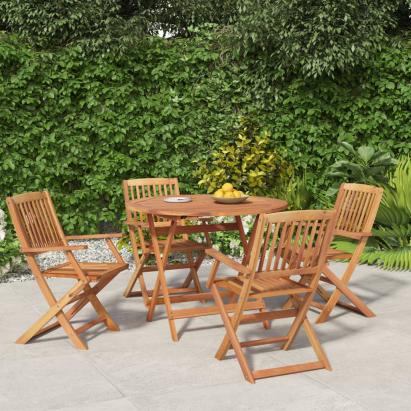 Set mobilier de grădină, 5 piese, lemn masiv de acacia GartenMobel Dekor