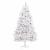 Brad de Crăciun artificial Alb 128 x 128 x 270 cm PVC și Metal GartenMobel Dekor