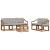 Set de canapele de exterior 6 pcs Gri natural și deschis GartenMobel Dekor