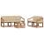 Set de canapele de exterior cu pernă 6 pcs Natural și Bej GartenMobel Dekor