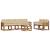Set de canapele de exterior cu pernă 7 pcs Natural și Bej GartenMobel Dekor