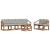 Set de canapele de exterior 7 pcs Gri natural și deschis GartenMobel Dekor
