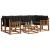 Set de canapele de exterior cu pernă 7 pcs Natural și Negru GartenMobel Dekor