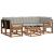 Set de canapele de exterior 7 pcs Gri natural și deschis GartenMobel Dekor