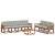 Set de canapele de exterior 8 pcs Gri natural și deschis GartenMobel Dekor