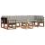 Set de canapele de exterior 8 pcs Gri natural și deschis GartenMobel Dekor
