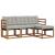 Set de canapele de exterior 4 pcs Gri natural și deschis GartenMobel Dekor