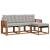 Set de canapele de exterior 4 pcs Gri natural și deschis GartenMobel Dekor