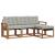 Set de canapele de exterior 4 pcs Gri natural și deschis GartenMobel Dekor