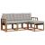 Set de canapele de exterior 4 pcs Gri natural și deschis GartenMobel Dekor