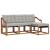 Set de canapele de exterior 4 pcs Gri natural și deschis GartenMobel Dekor