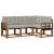 Set de canapele de exterior 4 pcs Gri natural și deschis GartenMobel Dekor