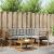 Set de canapele de exterior 5 pcs Gri natural și deschis GartenMobel Dekor