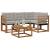 Set de canapele de exterior 5 pcs Gri natural și deschis GartenMobel Dekor