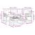 Set de canapele de exterior 5 pcs Gri natural și deschis GartenMobel Dekor