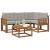 Set de canapele de exterior 5 pcs Gri natural și deschis GartenMobel Dekor