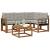 Set de canapele de exterior 5 pcs Gri natural și deschis GartenMobel Dekor