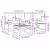 Set de canapele de exterior 5 pcs Gri natural și deschis GartenMobel Dekor