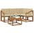 Set de canapele de exterior cu pernă 5 pcs Natural și Bej GartenMobel Dekor