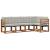 Set de canapele de exterior 5 pcs Gri natural și deschis GartenMobel Dekor