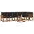 Set de canapele de exterior cu pernă 7 pcs Natural și Negru GartenMobel Dekor