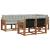 Set de canapele de exterior 7 pcs Gri natural și deschis GartenMobel Dekor