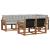 Set de canapele de exterior 7 pcs Gri natural și deschis GartenMobel Dekor