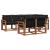 Set de canapele de exterior cu pernă 7 pcs Natural și Negru GartenMobel Dekor