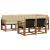 Set de canapele de exterior cu pernă 7 pcs Natural și Bej GartenMobel Dekor