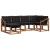 Set de canapele de exterior cu pernă 6 pcs Natural și Negru GartenMobel Dekor
