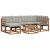 Set de canapele de exterior 7 pcs Gri natural și deschis GartenMobel Dekor