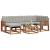 Set de canapele de exterior 7 pcs Gri natural și deschis GartenMobel Dekor