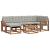 Set de canapele de exterior 7 pcs Gri natural și deschis GartenMobel Dekor