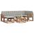 Set de canapele de exterior 7 pcs Gri natural și deschis GartenMobel Dekor