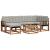 Set de canapele de exterior 7 pcs Gri natural și deschis GartenMobel Dekor